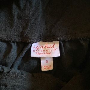 Black maternity shorts